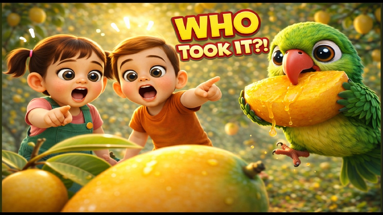 Where Did The Mango Go? 🥭 Funny Parrot Song for Kids | Jellybean Kids Nursery Rhyme