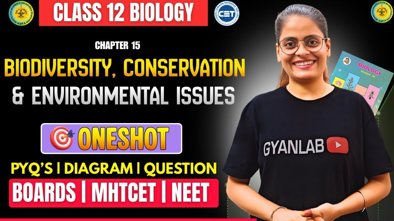 HSC Board 2026 | Chp 15- Biodiversity, Conservation & Env. issues | MHTCET | Gyanlab | Anjali Patel