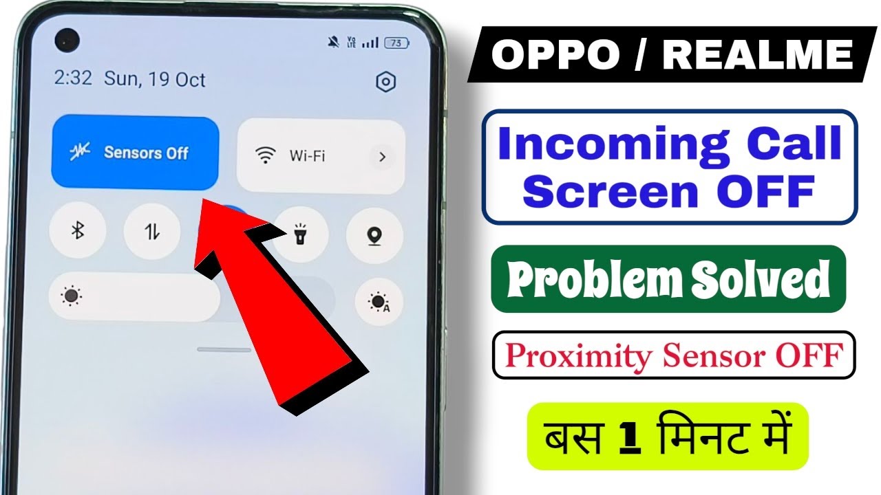 Oppo Incoming Call Screen OFF Problem | Realme During Call Screen OFF Problem | Proximity Sensor OFF