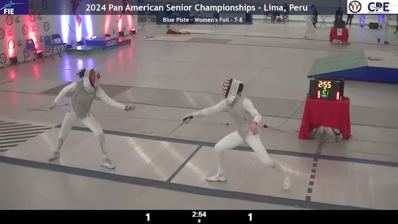 Panam Champs 2024 SWF - L8 - Eleanor Harvey CAN v Maia Mei Weintraub USA