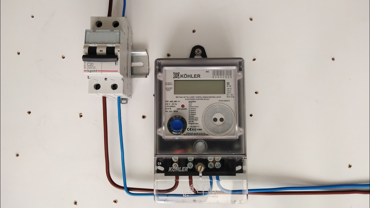 Sayaç bağlantısı nasıl yapılır Elektirik Saati montajı.