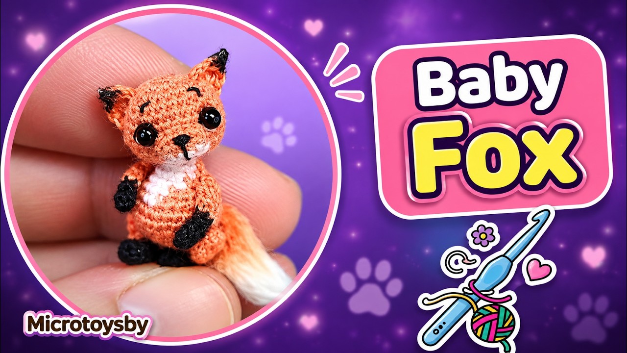 Micro Crochet Fox — Full Assembly | Amigurumi Tutorial