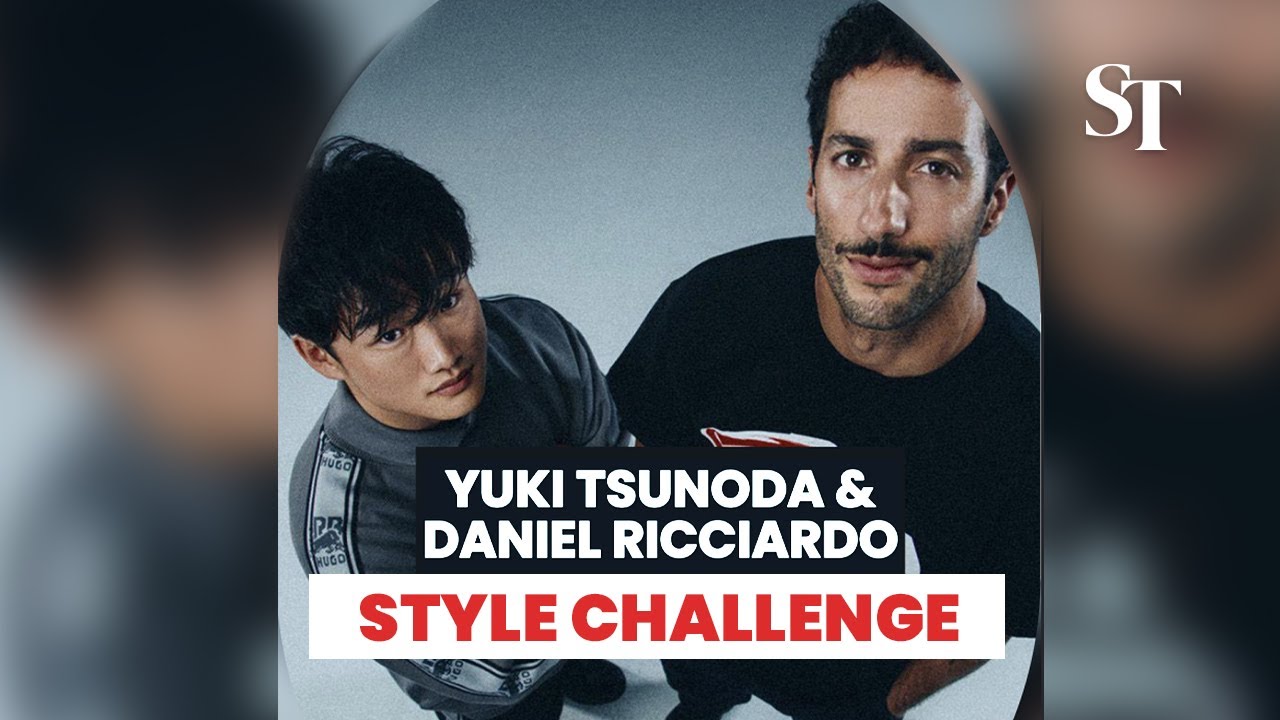 Style challenge with Daniel Ricciardo and Yuki Tsunoda #singaporegp