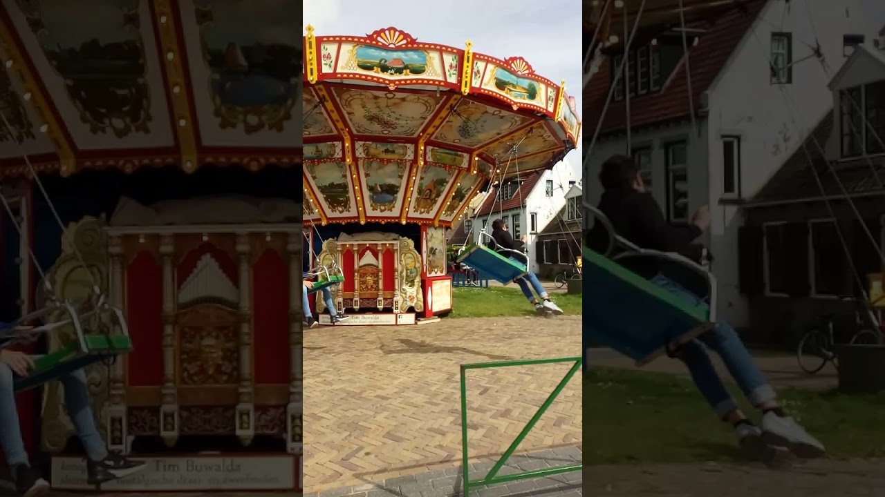 Zweefmolen Tim Buwalda Hemelvaartsdag 2019 Kermis Dronrijp Friesland .