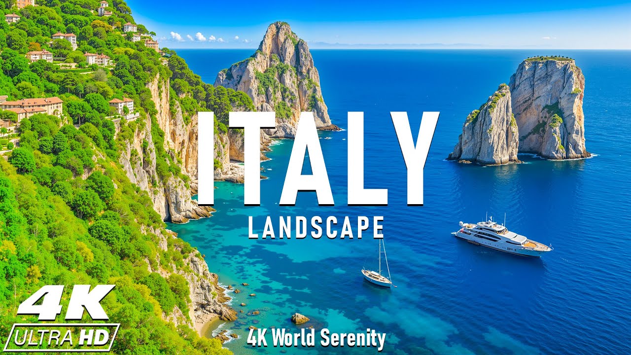 Italy 4K – Most Beautiful Places to Visit in Italy | From Romantic Cities to Stunning Shores