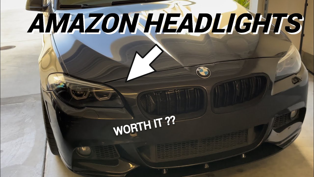 AMAZON HEADLIGHTS ON MY F10 550I!!