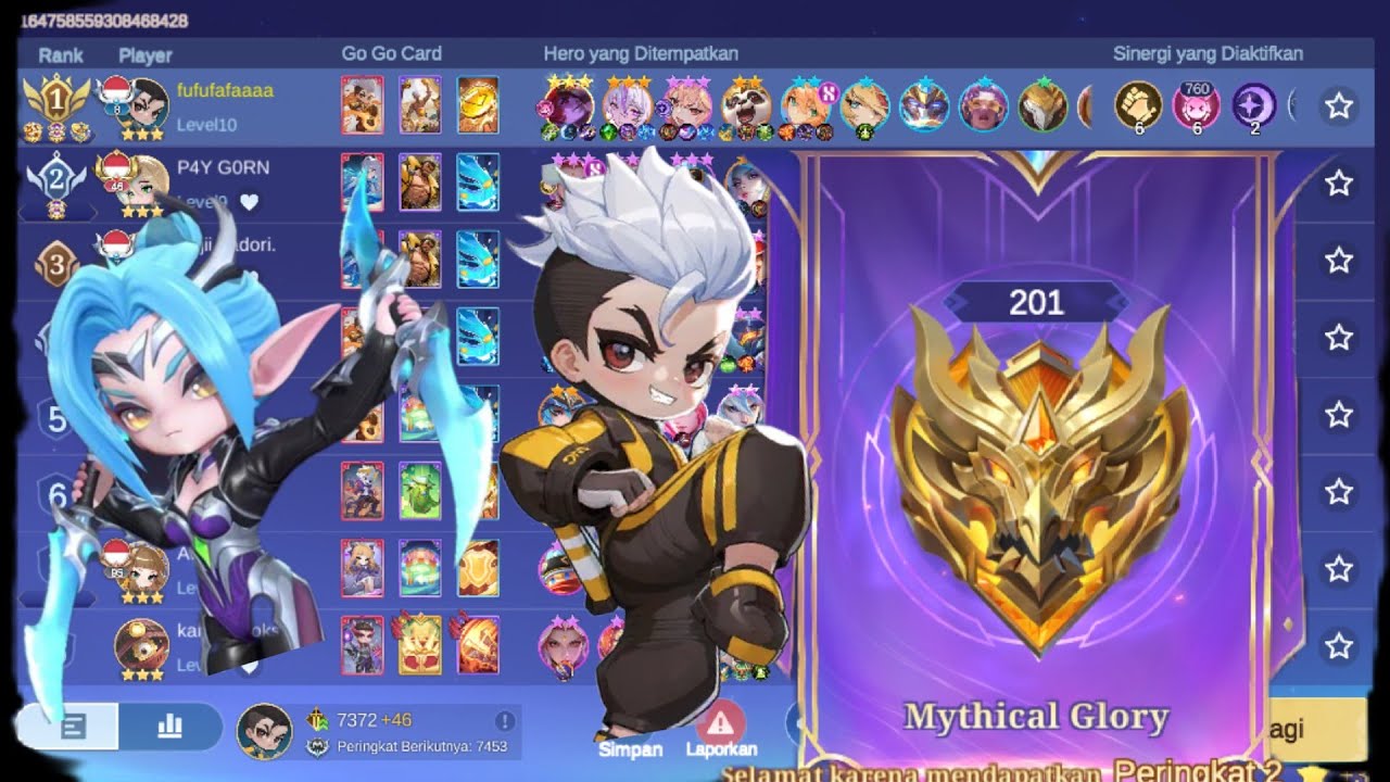 PUSH RANK MALAM MAGIC CHESS GOGO LET'S GOOO