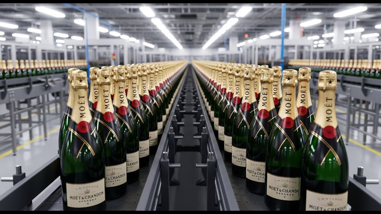 How Champagne Is Made Step-by-Step in a Modern Factory | Inside the Sparkling Wine Production Proces