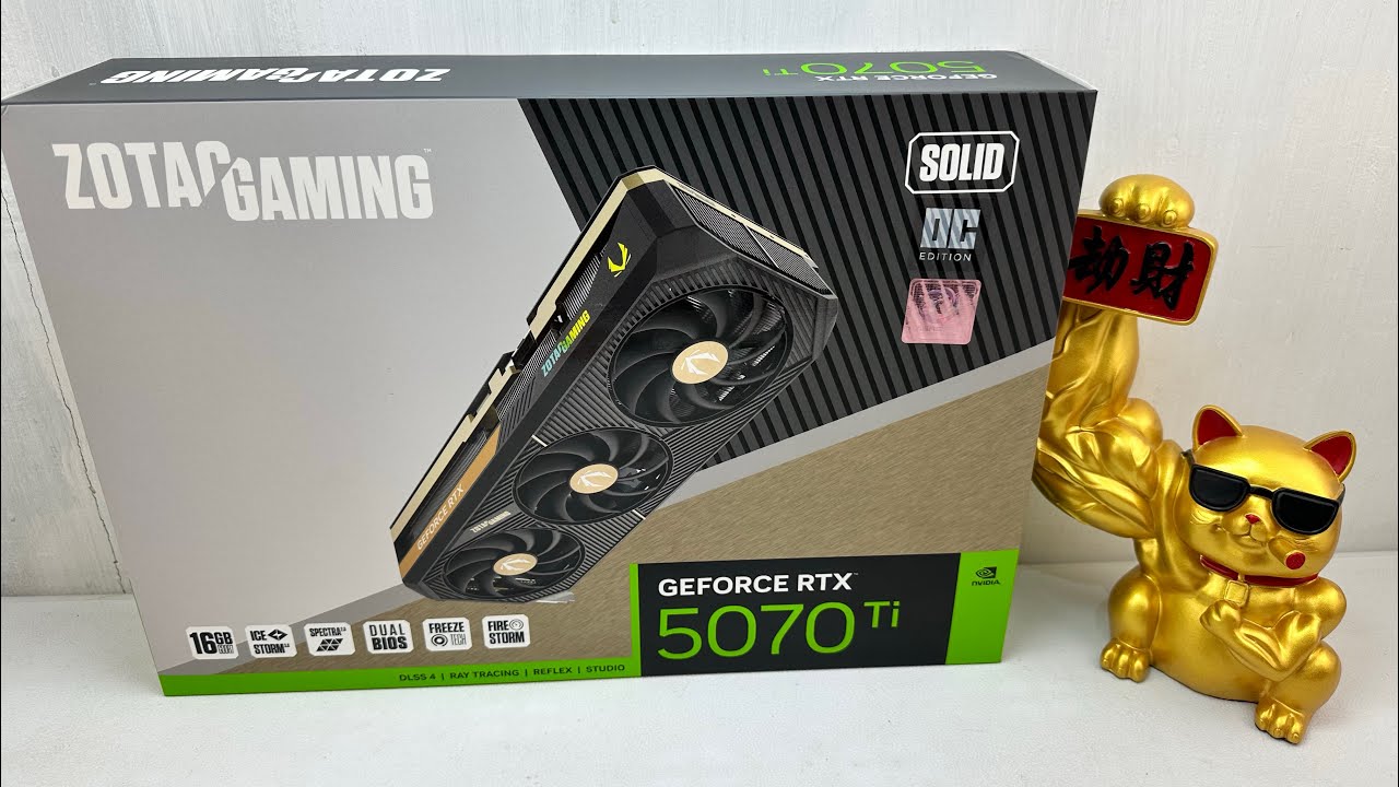 UNBOXING & REVIEW VGA ZOTAC NVIDIA GEFORCE RTX 5070 TI 16GB SOLID OC DDR7