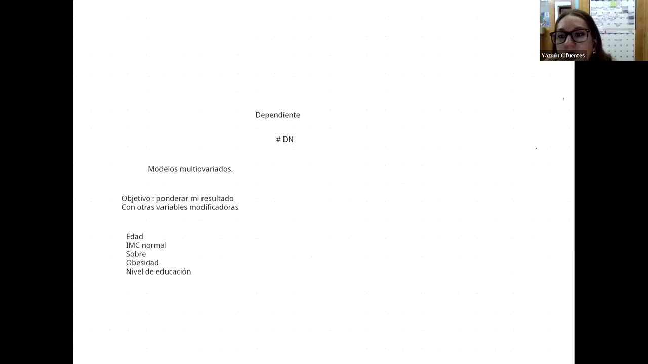 Bioestadística: Pertinencia del Modelo Multivariado