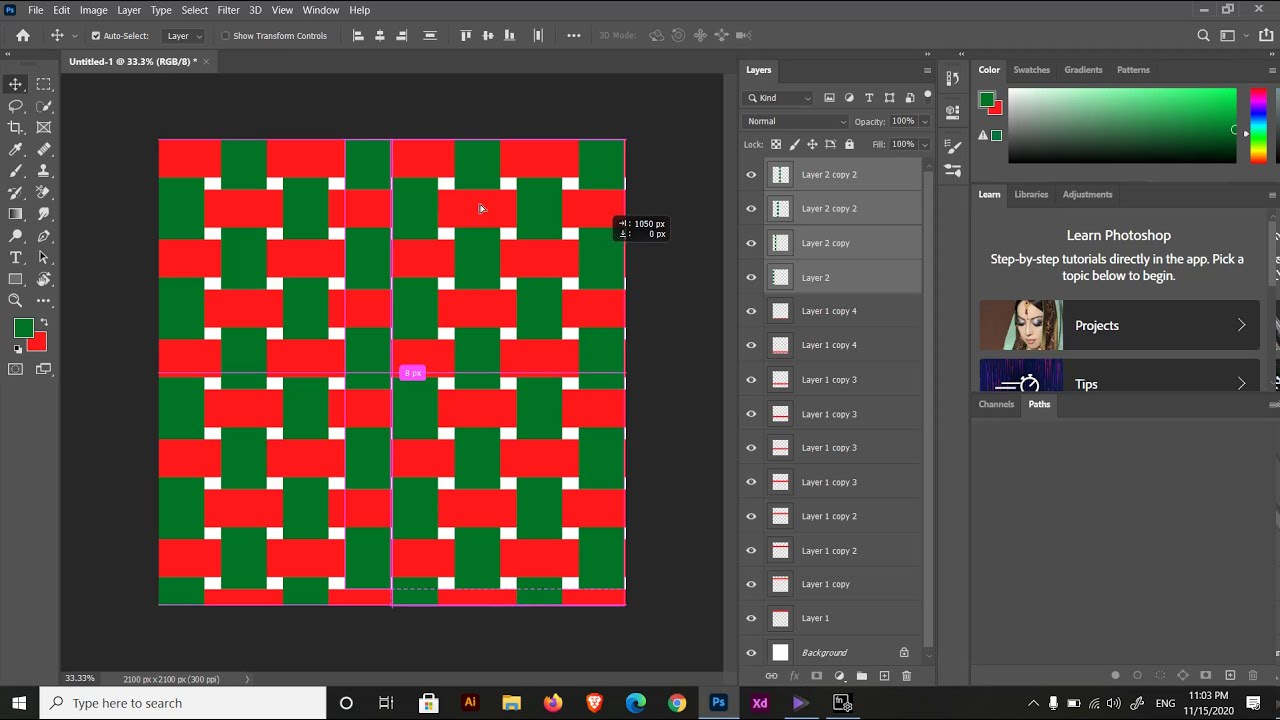 Photoshop layer / photoshop mat design with layer/ বাংলাদেশী শীতল পাটি ডিজাইন / LEDP course /