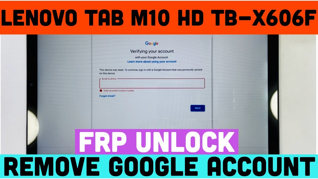 Lenovo Tab M10 HD TB-X606F FRP Bypass Android 10.Lenovo Tab M10 HD Plus Frp Bypass