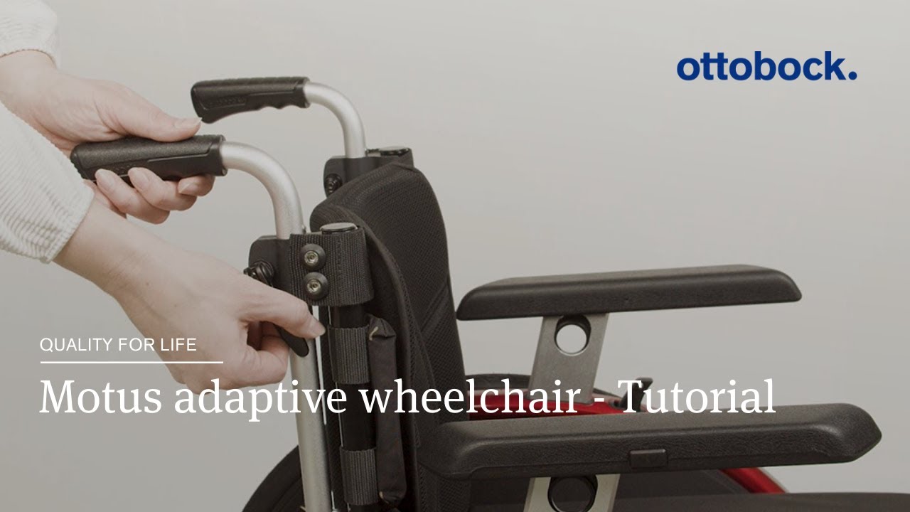 Motus adaptive wheelchair - Adjust push handles, activate anti-tipper, change bumper | Ottobock