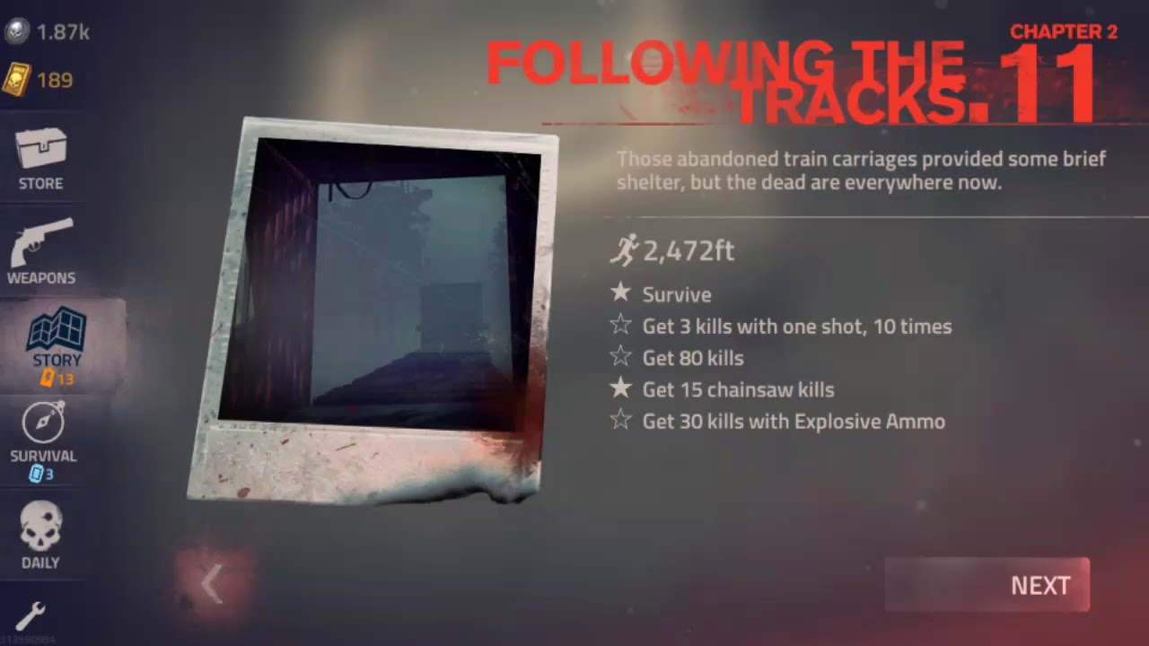 Into The Dead 2, 5 stars Guide Chapter 2