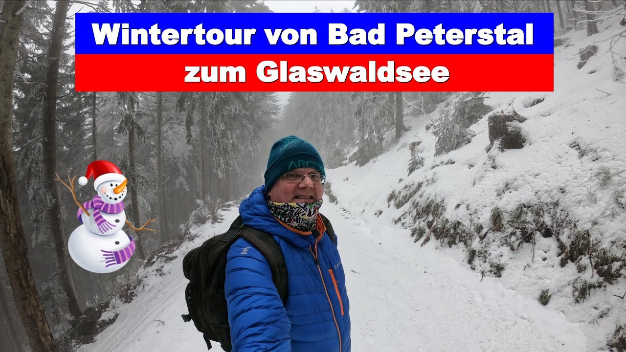 Winterlich-eisige Wanderung von Bad Peterstal zum Glaswaldsee ❄👣☃