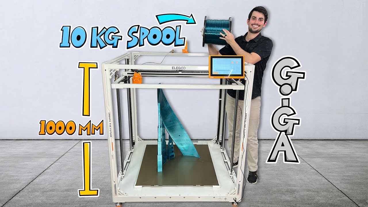 Affordable Large Format 3D Printer! (Elegoo OrangeStorm Giga Review)