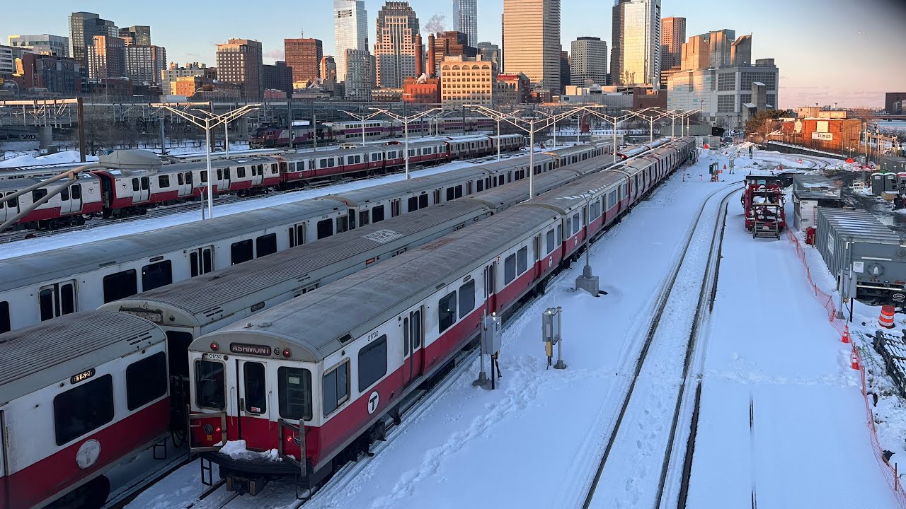 Последние задержки и инциденты на Красной линии MBTA из-за погодных условий (Новости транспорта) ...