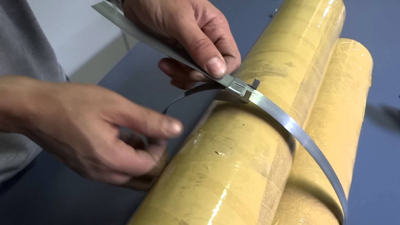 Arqueação de fita de aço com esticador VR