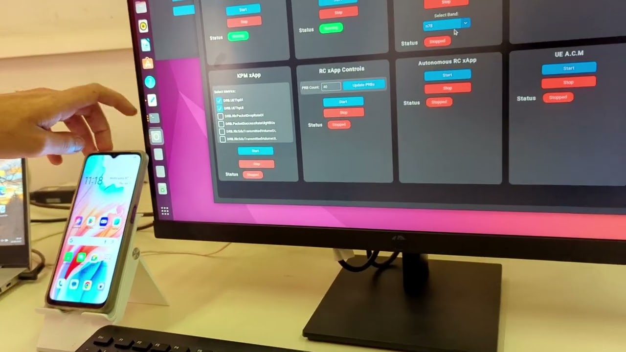 OpenRAN  5G SA with AI xApp Integration