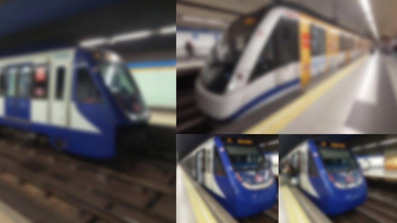 Trenes del metro de Madrid, líneas 6, 7 y 10.