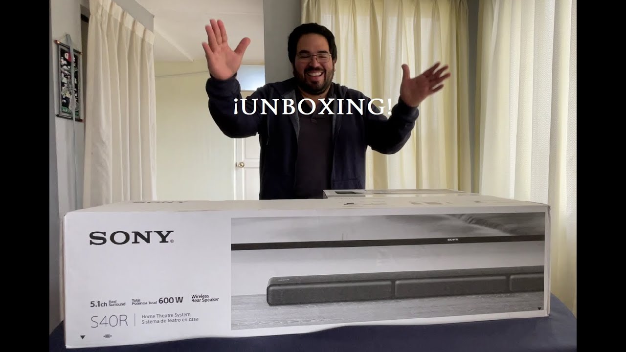 Primer contacto con el Sony HT-S40R, ¡UNBOXING 100% REAL!