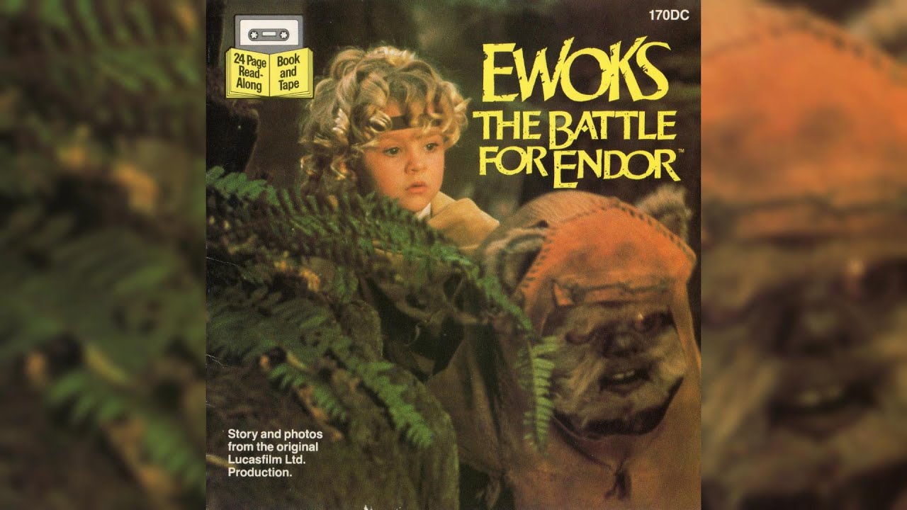 1985 Ewoks The Battle For Endor Read-Along Story Book and Cassette