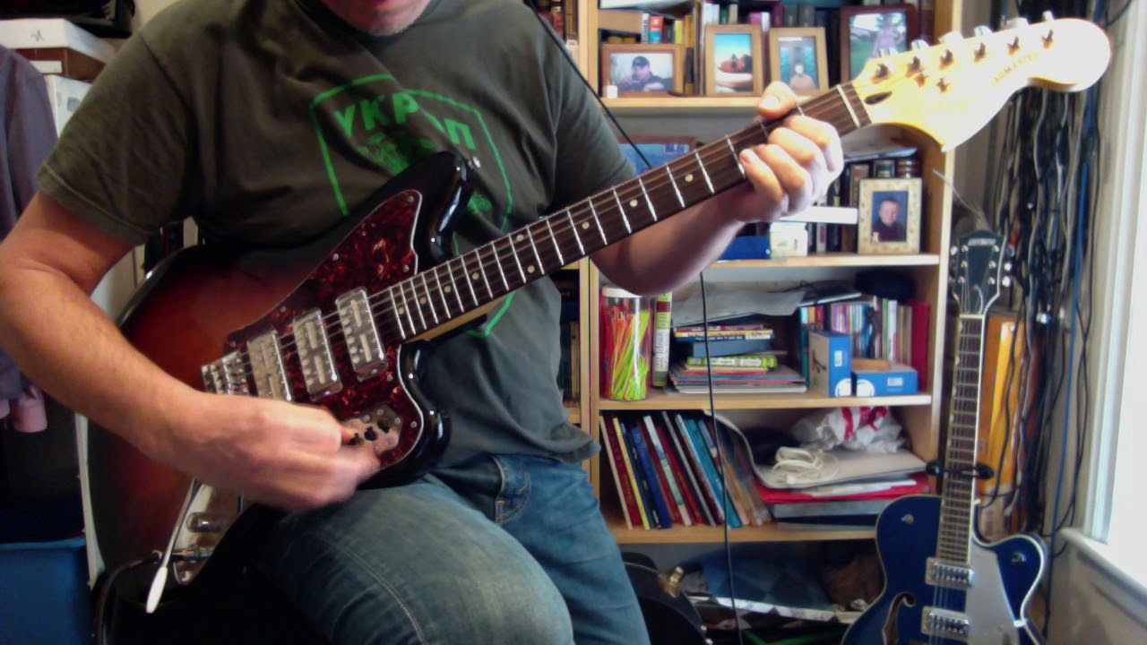 WALK1 (Mojotone gold foil pickups on a Chinese Squier Jagmaster)