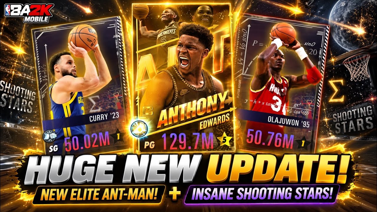 ОГРОМНОЕ ОБНОВЛЕНИЕ NBA 2K Mobile! 🔥 НОВЫЙ элитный Энтони Эдвардс + БЕЗУМНЫЕ Shooting Stars!