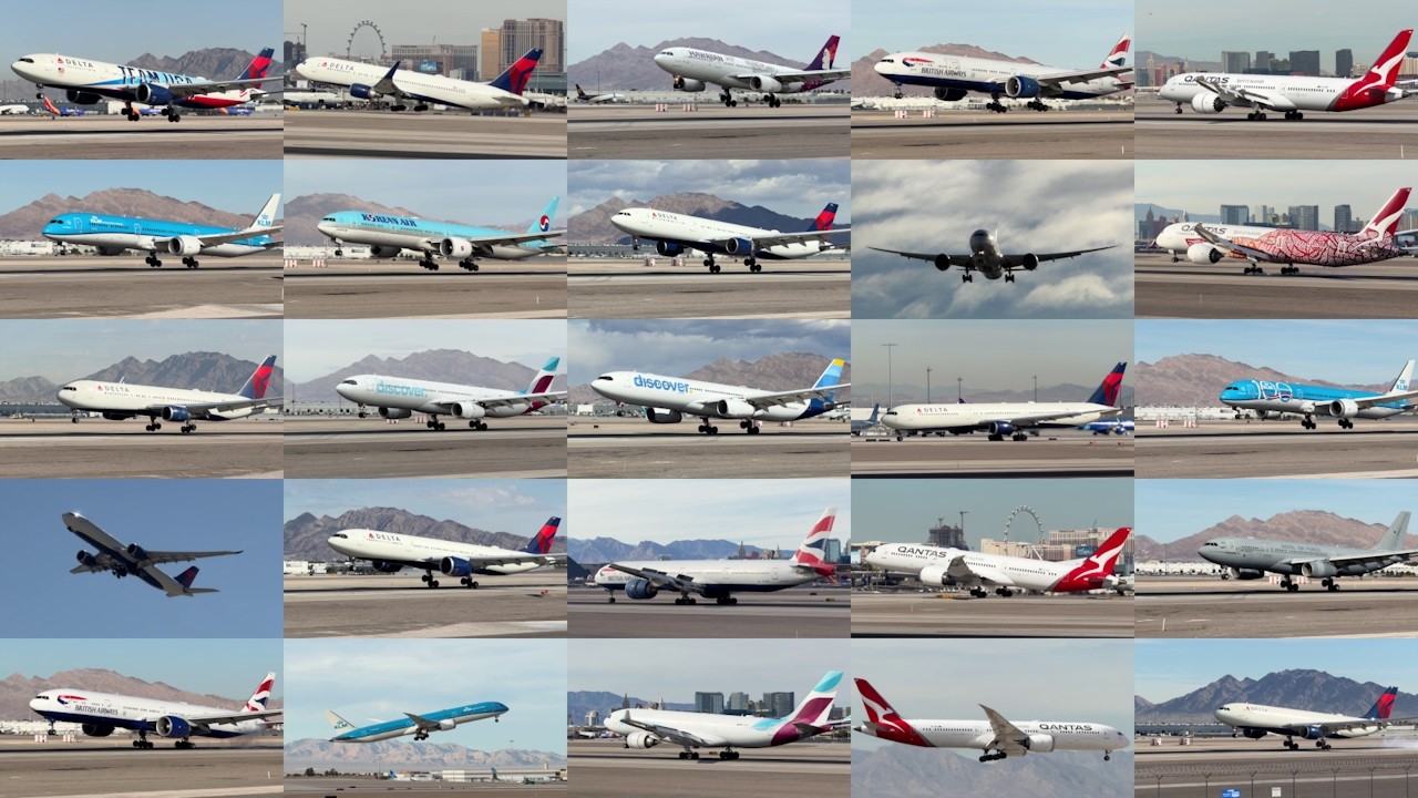February 2026 | Las Vegas (LAS) Heavy Aircraft Planespotting Compilation