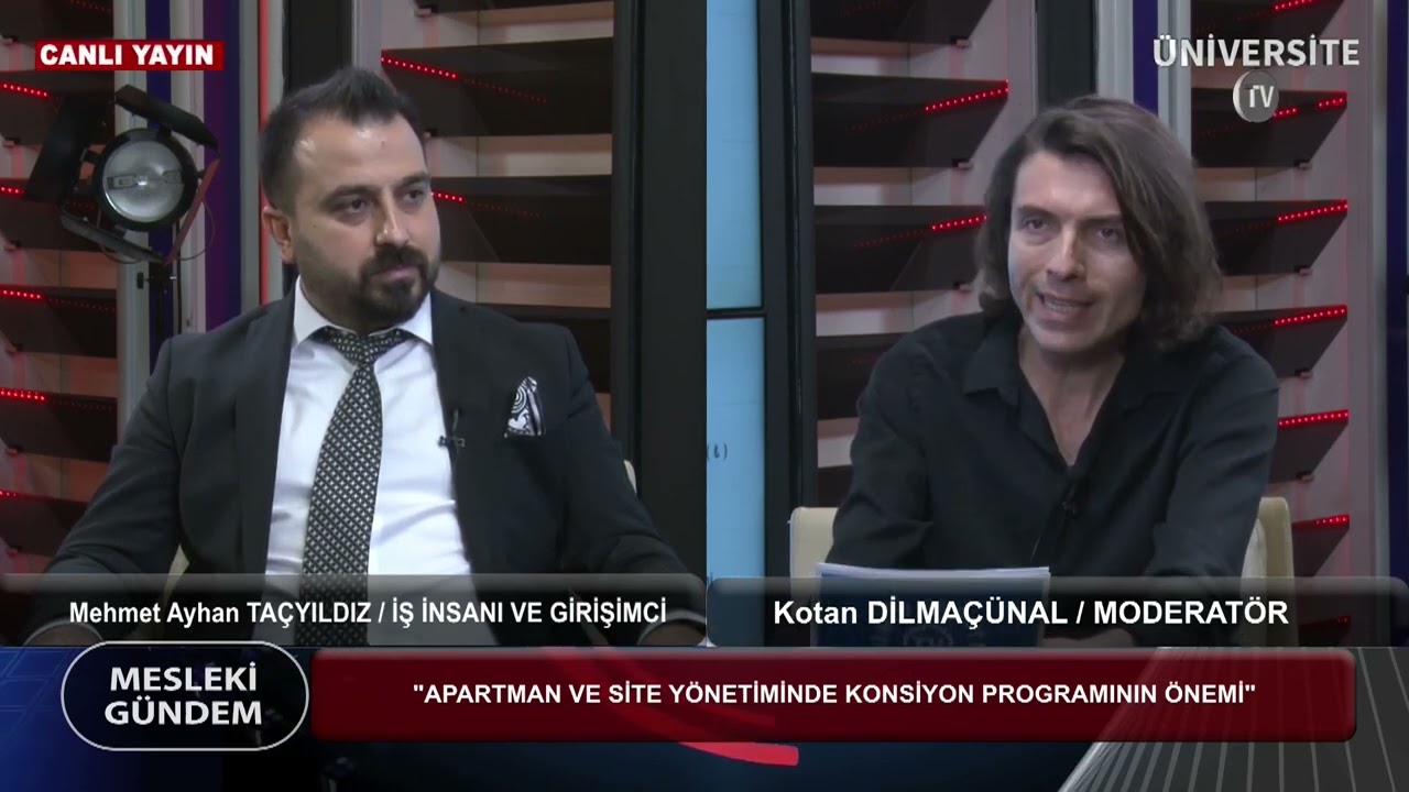 KONSİYON SİTE VE APARTMAN YÖNETİMİ OTOMASYONU KURUCU ORTAĞI MEHMET AYHAN TAÇYILDIZ   MESLEKİ GÜNDEM