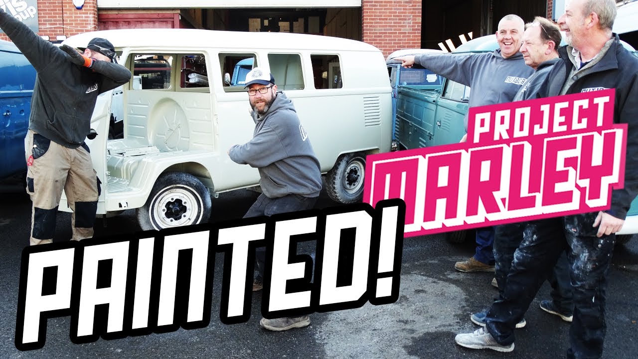 Project Marley - she's painted!! Joe's bus is starting to shine!!