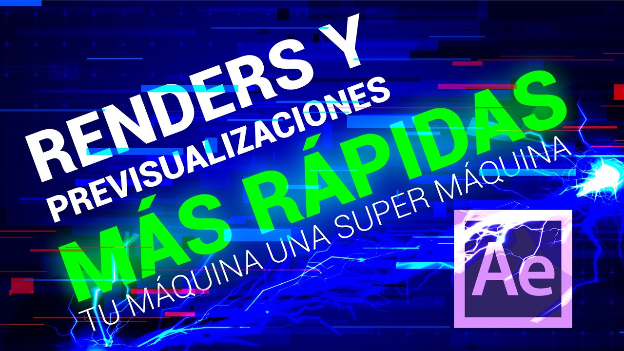 MÁS RÁPIDO ⚡⚡⚡ Cómo ACELERAR RENDER e INTERFAZ de AFTER EFFECTS - 😱 TIP SECRETO de After Effects