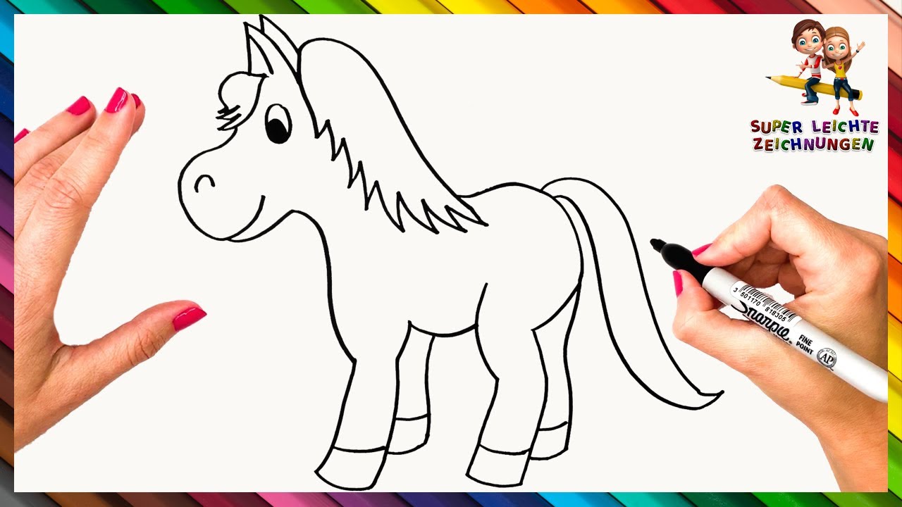 Wie Man Ein Pferd Zeichnet Schritt F&uuml;r Schritt 🐴 Pferd Zeichnen Leicht Gemacht