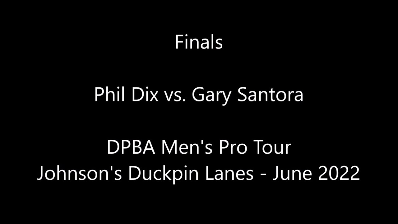 DPBA Men's Pro Tour Johnson's Finals: Dix vs. Santora