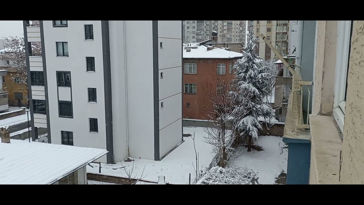KAYSERİ'DE KAR MANZARASI - EVİMİ ÖZLEDİM