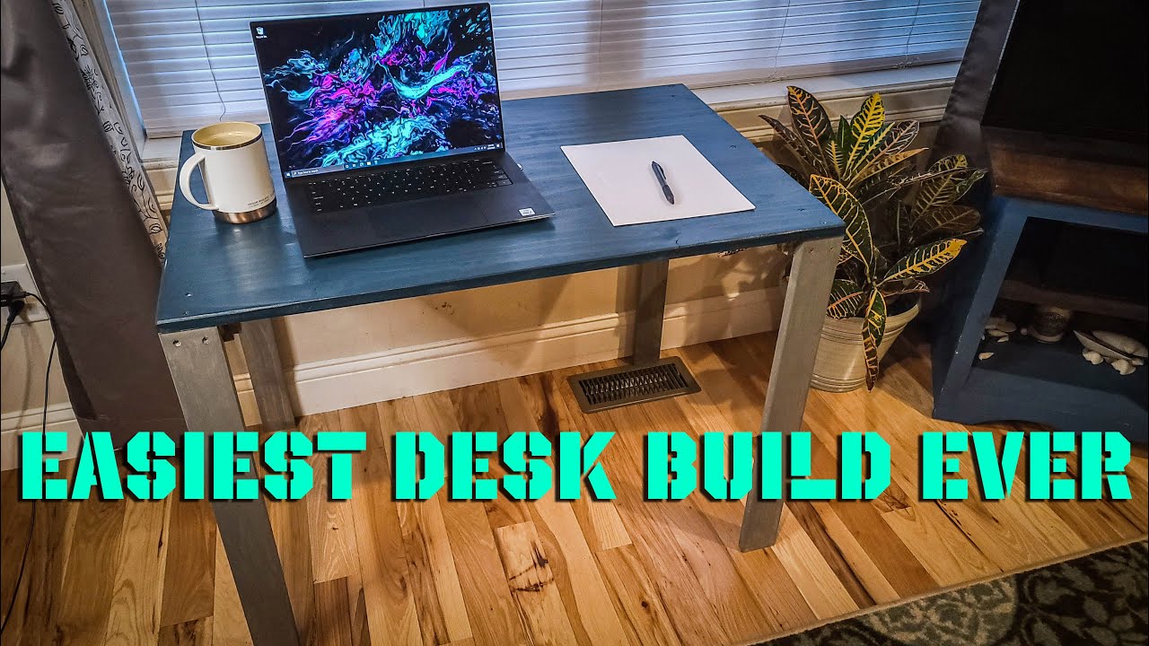 The EASIEST DIY Desk Anyone Can Build (and CHEAP)