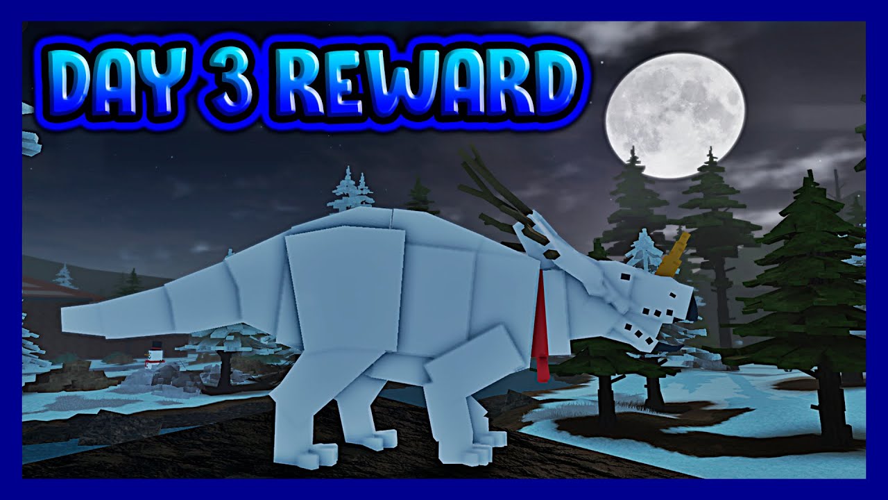 DAY 3 REWARD! (SNOWMAN SKIN) - Roblox Jurassic Blocky