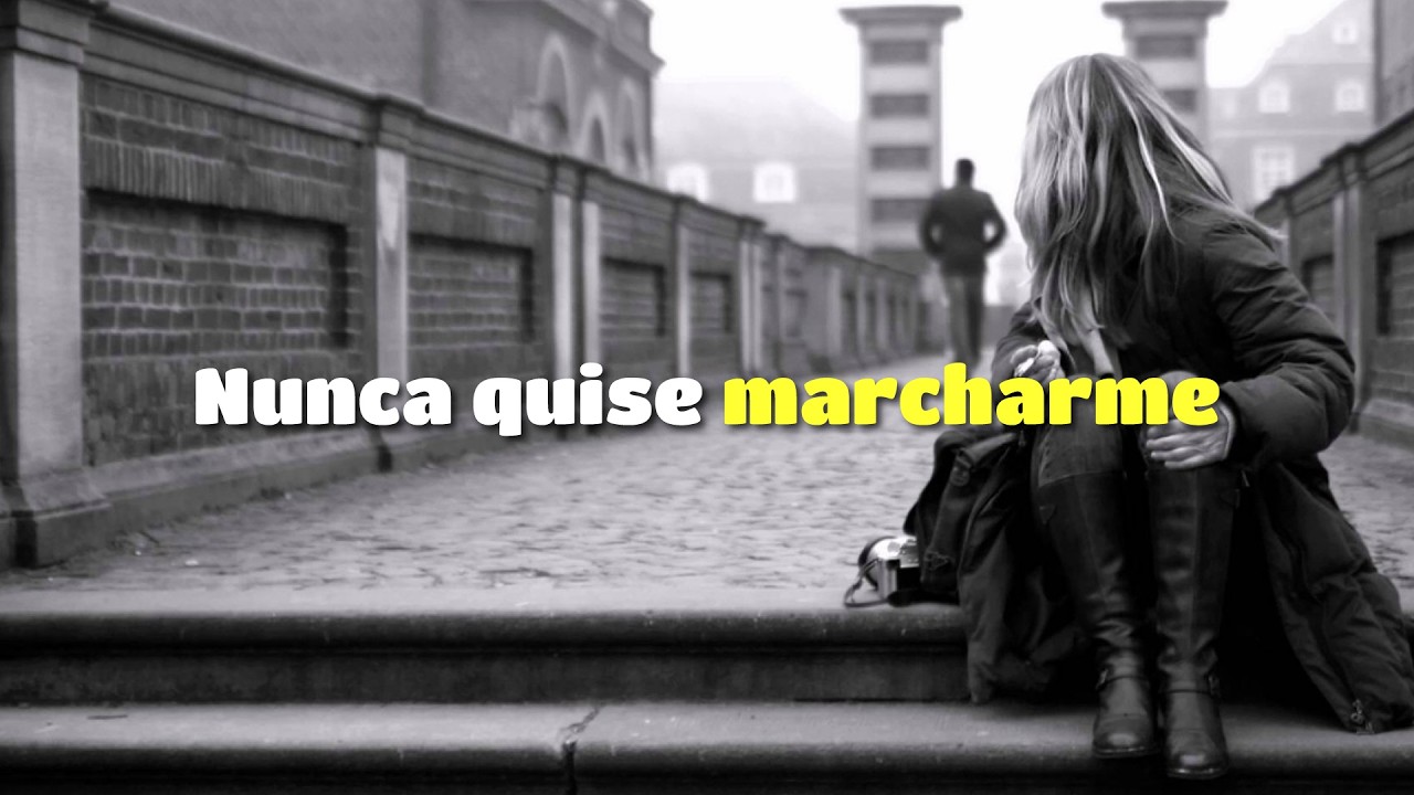 Nunca quise marcharme | Pero tampoco me diste motivos para quedarme | Christian B. Vargas