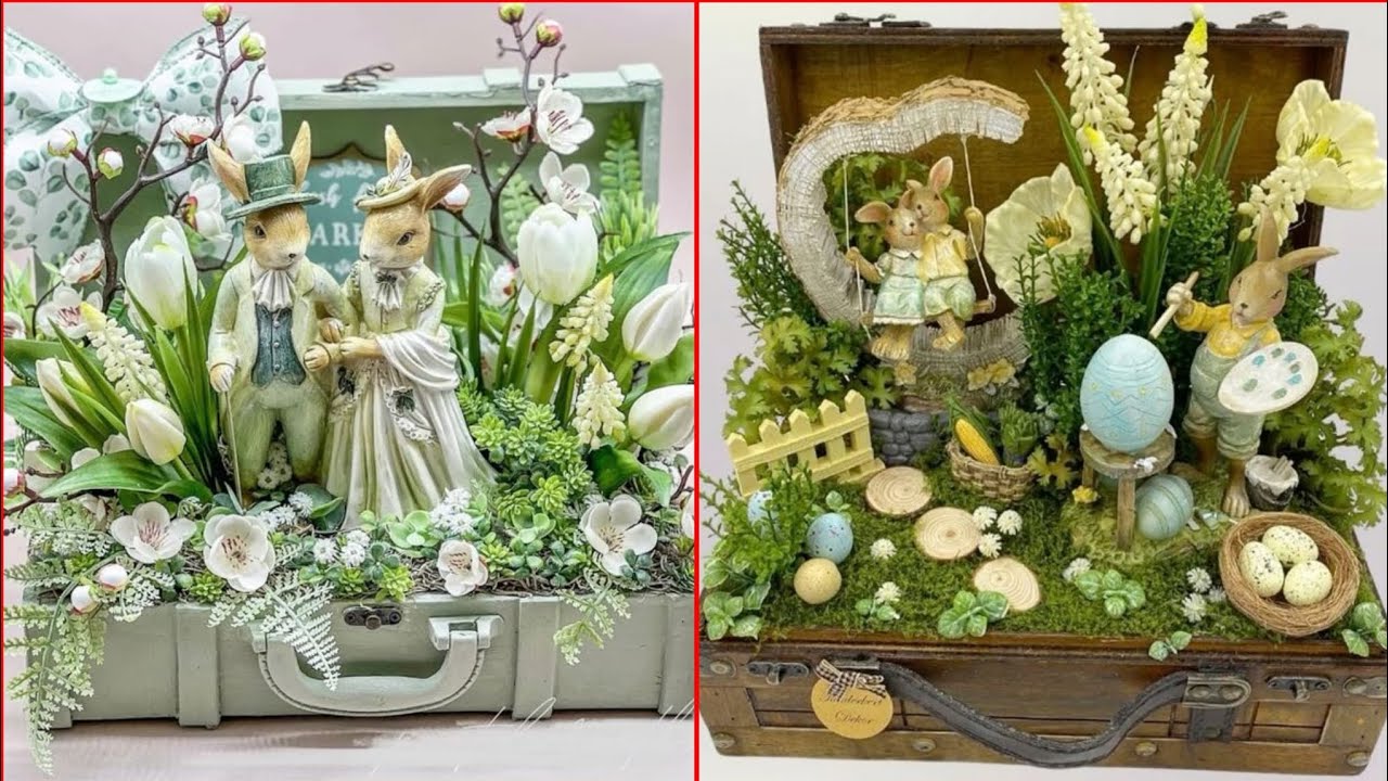 100 Wounderful Spring Easter Centerpiece Ideas #diy #decoration #interior 