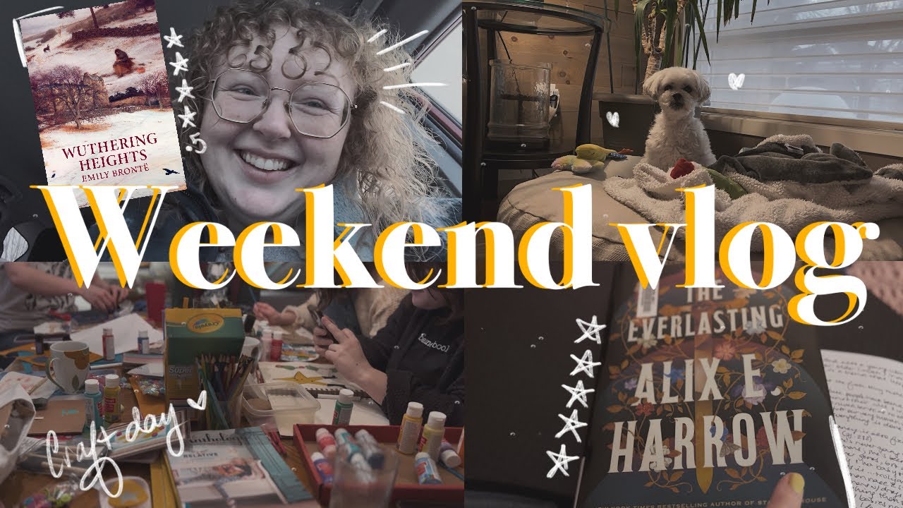 READING WUTHERING HEIGHTS & THE EVERLASTING || a weekend vlog
