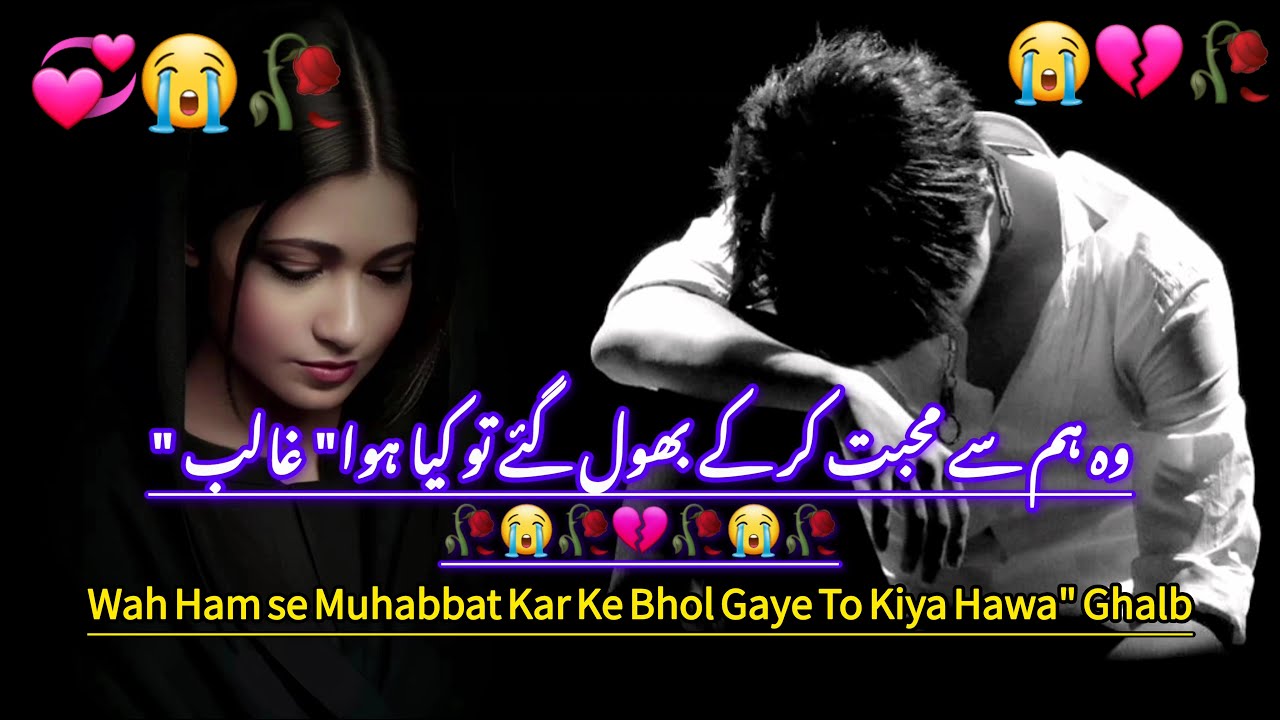 Sad Urdu Poetry 💔Urdu shero shayari Urdu Ghazal Best Ghazal😭Urdu Poetry😭