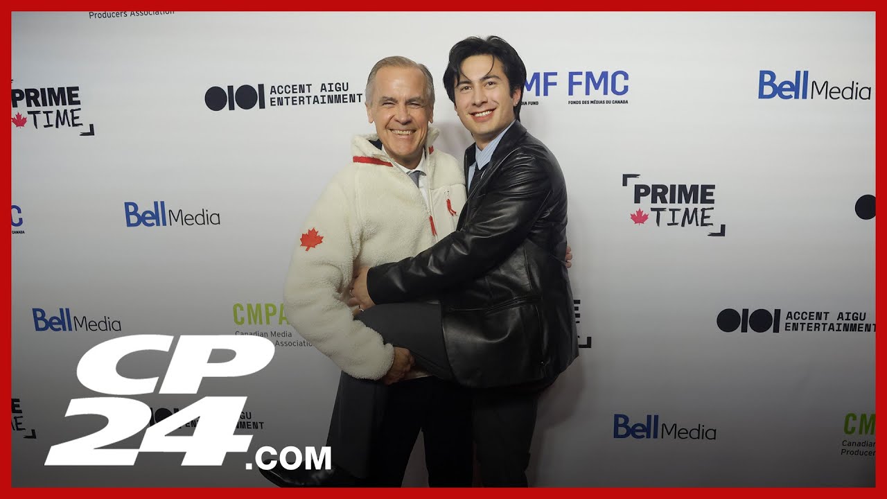 'Do the leg thing' | PM Carney poses with 'Heated Rivalry' star Hudson Williams