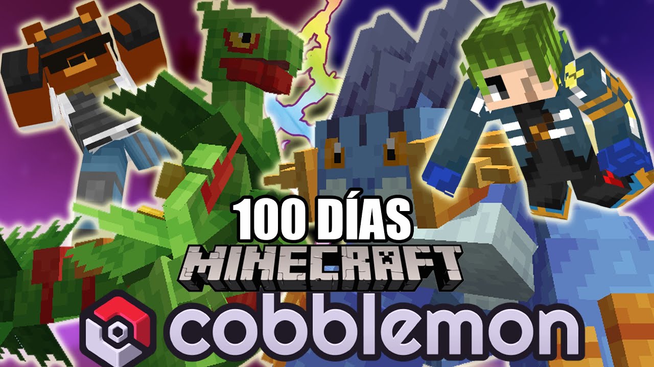 SOBREVIVÍ 100 DÍAS en POKÉMON en MINECRAFT contra mi RIVAL | COBBLEMON