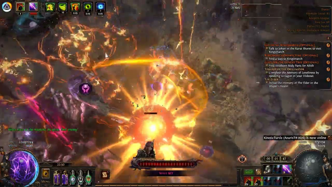 POE 3.27 - Deadeyes Lightning Arrow - Strongbox farm - T16 8 MOD DUNE
