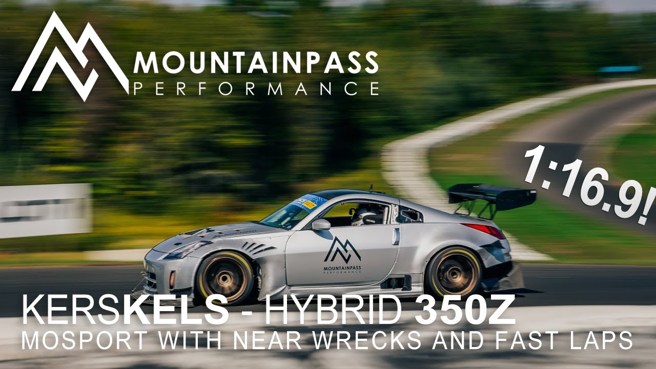 Onboard At Mosport (CTMP) With Our Hybrid-Electric 350z. In the 1:16s!!!!!! (Almost wrecked too)