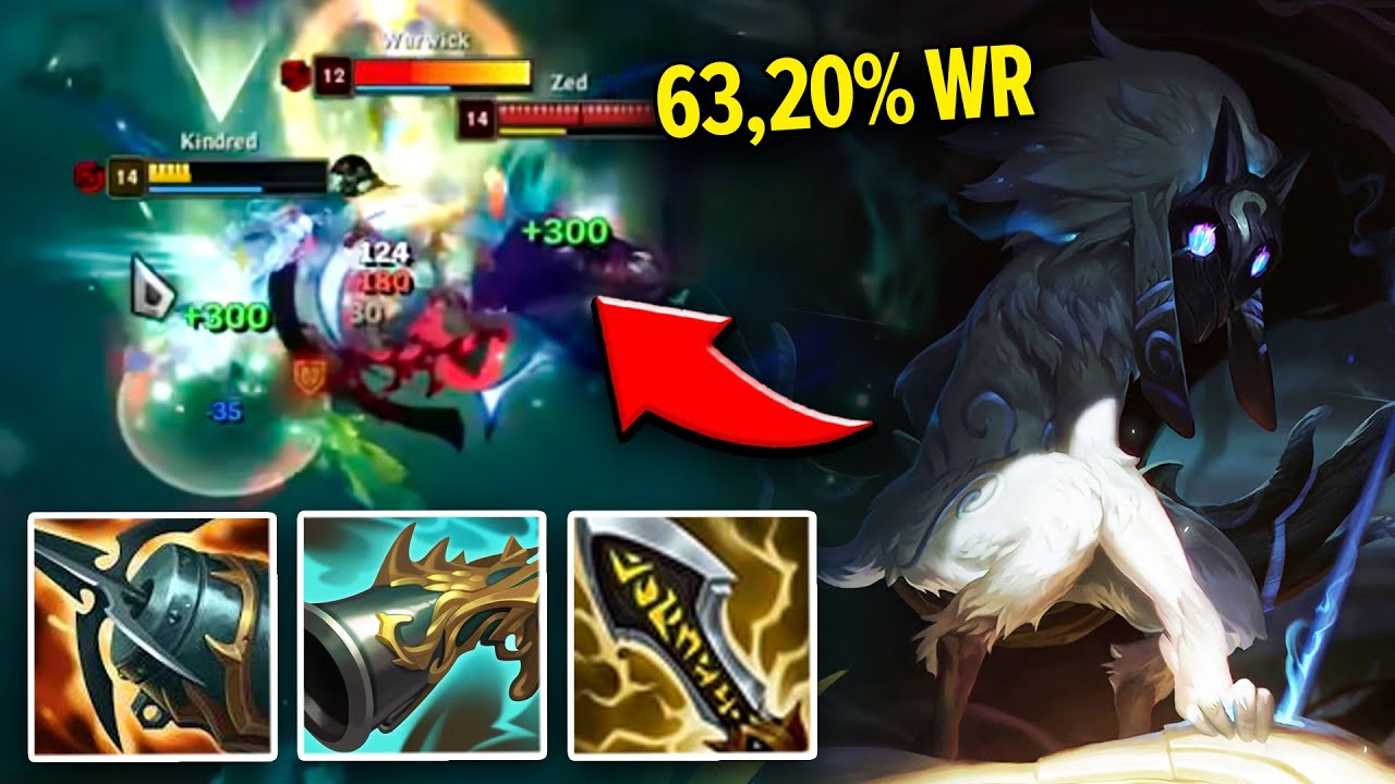 DLACZEGO TA KINDRED JEST TAKA BROKEN? +63% wr Build 😎 - KINDRED PORADNIK