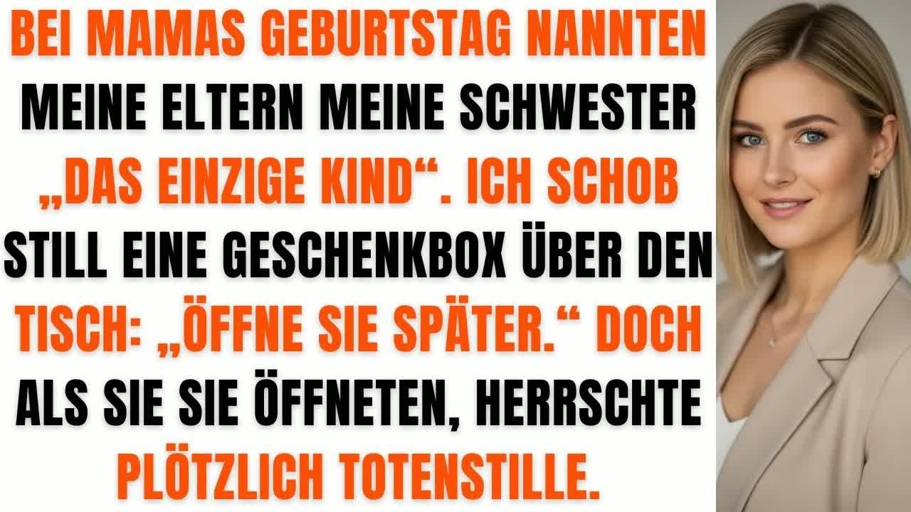 Beim Familienessen nannten meine Eltern meine Schwester „Das einzige Kind“ – dann passierte es…