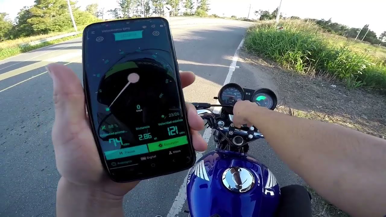 Honda cg Titan 150 Velocidad maxima GPS 🤯💣