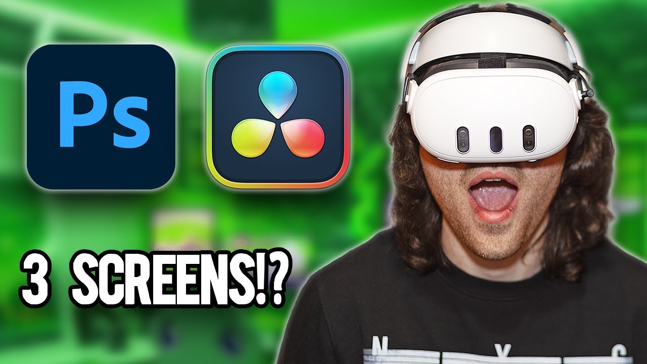EDITING WITH VIRTUAL MONITORS (Meta Quest 3)