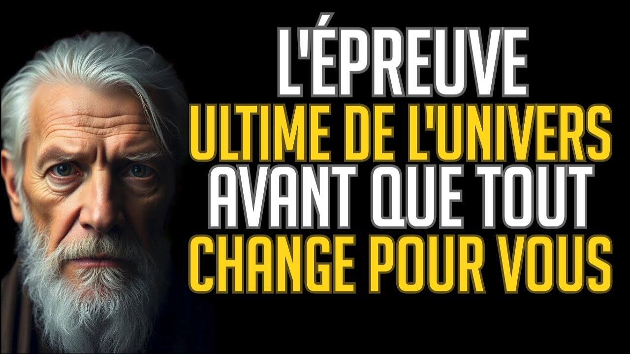 L’ÉPREUVE ULTIME DE L’UNIVERS avant que tout CHANGE pour vous CARL JUNG